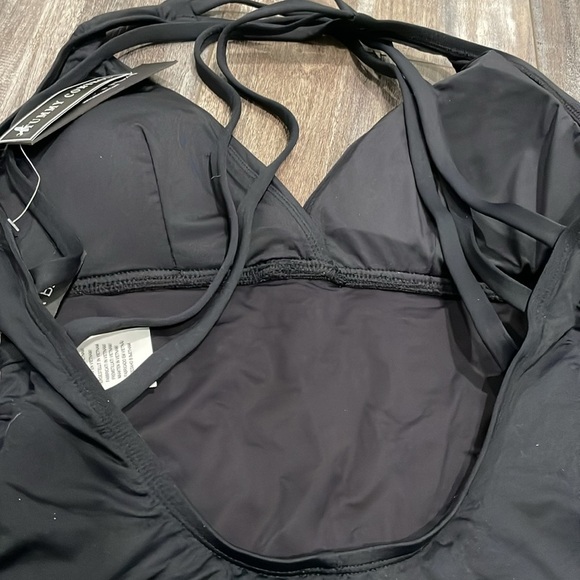 La Blanca Island Goddess Multi-Strap Cross-Back One Piece Swimsuit Size 10 NEW - Picture 10 of 12